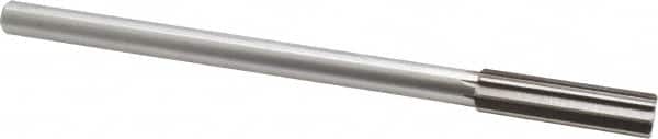 Interstate - 0.546" High Speed Steel Chucking Reamer - Straight Flute, 0.4355" Straight Shank, 2" Flute Length, 8" OAL - Exact Tooling
