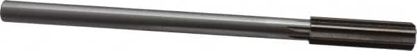 Interstate - 9/16" High Speed Steel Chucking Reamer - Straight Flute, 0.4355" Straight Shank, 2" Flute Length, 8" OAL - Exact Tooling