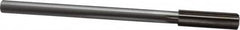 Interstate - 9/16" High Speed Steel Chucking Reamer - Straight Flute, 0.4355" Straight Shank, 2" Flute Length, 8" OAL - Exact Tooling