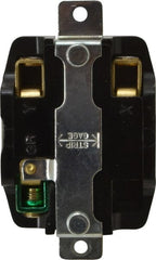 Hubbell Wiring Device-Kellems - 250 VAC, 50 Amp, Self Grounding Receptacle - 2 Poles, 3 Wire, Female End, Black - Exact Tooling