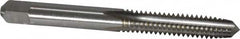 Kennametal - 1/4-20 UNC 3B 4 Flute Bright Finish High Speed Steel Straight Flute Standard Hand Tap - Plug, Right Hand Thread, 2-1/2" OAL, 1" Thread Length, H3 Limit, Oversize - Exact Tooling