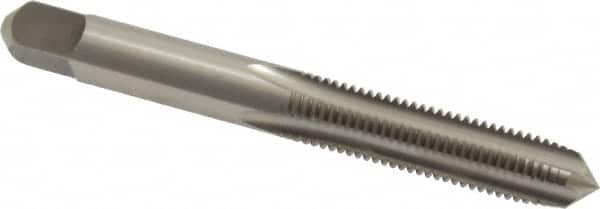 Kennametal - 5/16-24 UNF 3B 4 Flute Bright Finish High Speed Steel Straight Flute Standard Hand Tap - Plug, Right Hand Thread, 2.72" OAL, 1-1/8" Thread Length, H3 Limit, Oversize - Exact Tooling