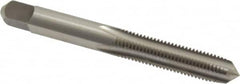 Kennametal - 5/16-24 UNF 3B 4 Flute Bright Finish High Speed Steel Straight Flute Standard Hand Tap - Plug, Right Hand Thread, 2.72" OAL, 1-1/8" Thread Length, H3 Limit, Oversize - Exact Tooling