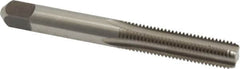 Kennametal - 5/16-24 UNF 3B 4 Flute Bright Finish High Speed Steel Straight Flute Standard Hand Tap - Bottoming, Right Hand Thread, 2.72" OAL, 1-1/8" Thread Length, H3 Limit, Oversize - Exact Tooling