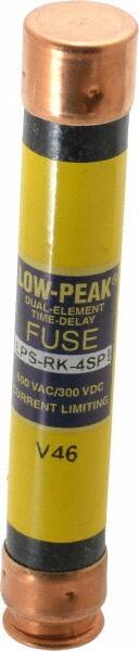 Cooper Bussmann - 300 VDC, 600 VAC, 4 Amp, Time Delay General Purpose Fuse - Fuse Holder Mount, 127mm OAL, 100 at DC, 300 at AC (RMS) kA Rating, 13/16" Diam - Exact Tooling