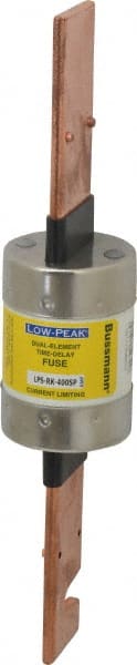 Cooper Bussmann - 300 VDC, 600 VAC, 400 Amp, Time Delay General Purpose Fuse - Bolt-on Mount, 11-5/8" OAL, 100 at DC, 300 at AC (RMS) kA Rating, 2-9/16" Diam - Exact Tooling