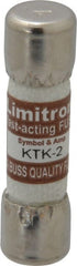 Cooper Bussmann - 600 VAC, 2 Amp, Fast-Acting General Purpose Fuse - Fuse Holder Mount, 1-1/2" OAL, 100 at AC kA Rating, 13/32" Diam - Exact Tooling