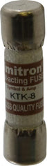 Cooper Bussmann - 600 VAC, 8 Amp, Fast-Acting General Purpose Fuse - Fuse Holder Mount, 1-1/2" OAL, 100 at AC kA Rating, 13/32" Diam - Exact Tooling
