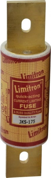 Cooper Bussmann - 600 VAC, 175 Amp, Fast-Acting General Purpose Fuse - Bolt-on Mount, 5-3/4" OAL, 200 (RMS) kA Rating, 1-5/8" Diam - Exact Tooling