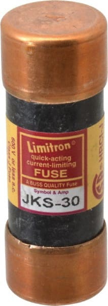 Cooper Bussmann - 600 VAC, 30 Amp, Fast-Acting General Purpose Fuse - Fuse Holder Mount, 2-1/4" OAL, 200 (RMS) kA Rating, 13/16" Diam - Exact Tooling