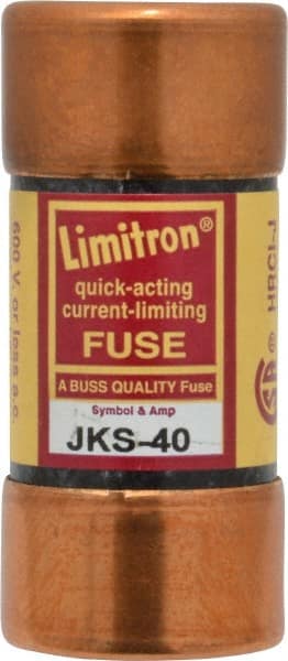 Cooper Bussmann - 600 VAC, 40 Amp, Fast-Acting General Purpose Fuse - Fuse Holder Mount, 2-3/8" OAL, 200 (RMS) kA Rating, 1-1/16" Diam - Exact Tooling
