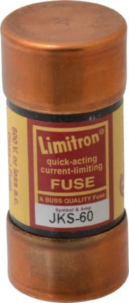 Cooper Bussmann - 600 VAC, 60 Amp, Fast-Acting General Purpose Fuse - Fuse Holder Mount, 2-3/8" OAL, 200 (RMS) kA Rating, 1-1/16" Diam - Exact Tooling