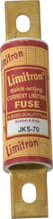 Cooper Bussmann - 600 VAC, 70 Amp, Fast-Acting General Purpose Fuse - Bolt-on Mount, 4-5/8" OAL, 200 (RMS) kA Rating, 1-1/8" Diam - Exact Tooling