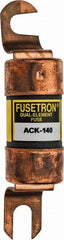 Cooper Bussmann - 140 Amp Time Delay Fast-Acting Forklift & Truck Fuse - 72VAC, 72VDC, 4.72" Long x 1" Wide, Littelfuse CCK140, Bussman ACK-140, Ferraz Shawmut ACK140 - Exact Tooling