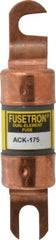 Cooper Bussmann - 175 Amp Time Delay Fast-Acting Forklift & Truck Fuse - 72VAC, 72VDC, 4.72" Long x 1" Wide, Littelfuse CCK175, Bussman ACK-175, Ferraz Shawmut ACK175 - Exact Tooling
