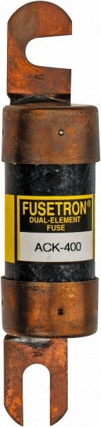 Cooper Bussmann - 400 Amp Time Delay Fast-Acting Forklift & Truck Fuse - 80VAC, 80VDC, 4.71" Long x 1" Wide, Bussman ACK-400, Ferraz Shawmut ACK400 - Exact Tooling