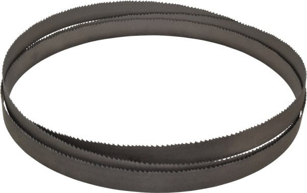 Lenox - 5 to 8 TPI, 10' 10-1/2" Long x 1" Wide x 0.035" Thick, Welded Band Saw Blade - Bi-Metal, Toothed Edge, Modified Raker Tooth Set, Flexible Back, Contour Cutting - Exact Tooling