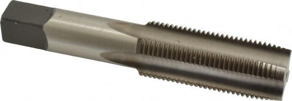 Kennametal - 1-12 UNF 3B 4 Flute Bright Finish High Speed Steel Straight Flute Standard Hand Tap - Plug, Right Hand Thread, 5.13" OAL, 2-1/2" Thread Length, H4 Limit, Oversize - Exact Tooling