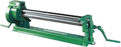 Tennsmith - 28 Gauge Max Stainless Steel Capacity, 42 Inch Max Forming Width, Bench Machine, Manual Slip Roll - 57 Inch Overall Width, x 19 Inch Overall Height, 2 Inch Slip Roll Diameter, 3/16, 1/4, 5/16 Inch Wire Groove Width - Exact Tooling