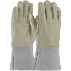 ‎75-320/L/RHO Welders / Foundry Glove - Mig Tig - Top Grain Pigskin - Split Leather GT Cuff - Sewn w/Kevlar - RHO - Exact Tooling