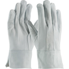 ‎75-4904/M Welders / Foundry Gloves - Mig Tig - Top Grain Goatskin - 2 Inch Leather Cuff - Clute Pattern - Exact Tooling
