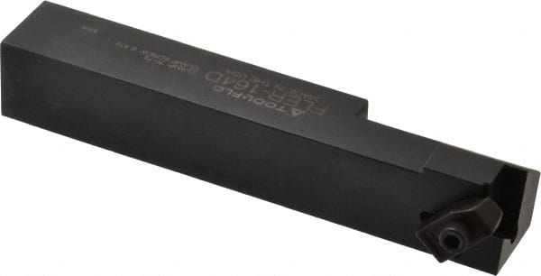 Tool-Flo - External Thread, Right Hand Cut, 1" Shank Width x 1" Shank Height Indexable Threading Toolholder - 6" OAL, FL 4L Insert Compatibility, FLE Toolholder, Series FLER - Exact Tooling