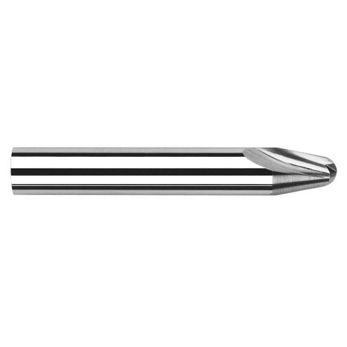 Runner Cutters - 0.1560″ (5/32) Radius × 0.6750″ Length of Cut × 10° per side Carbide Runner Cutter, 2 Flutes - Exact Tooling