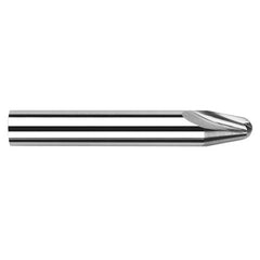 Runner Cutters - 0.0310″ (1/32) Radius × 0.1980″ Length of Cut × 20° per side Carbide Runner Cutter, 2 Flutes