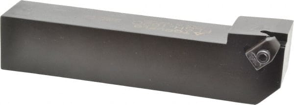 Tool-Flo - External Thread, Right Hand Cut, 1" Shank Width x 1" Shank Height Indexable Threading Toolholder - 5" OAL, FL 2R Insert Compatibility, FLS Toolholder, Series FLSR - Exact Tooling