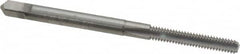 Made in USA - #5-40 UNC 2B/3B 3 Flute Bright Finish Solid Carbide Straight Flute Standard Hand Tap - Bottoming, Right Hand Thread, 1-15/16" OAL, 5/8" Thread Length, H2 Limit, Oversize - Exact Tooling
