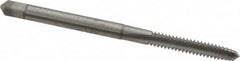 Made in USA - #6-32 UNC 2B 3 Flute Bright Finish Solid Carbide Straight Flute Standard Hand Tap - Plug, Right Hand Thread, 2" OAL, 11/16" Thread Length, H3 Limit, Oversize - Exact Tooling