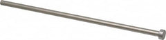Gibraltar - 1/4" Pin Diam, 7/16" Head Diam x 3/16" Head Height, 8" OAL, Straight Ejector Pin - Steel, 7-13/16" Pin Length - Exact Tooling