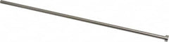 Gibraltar - 1/4" Pin Diam, 7/16" Head Diam x 3/16" Head Height, 12" OAL, Straight Ejector Pin - Steel, 11-13/16" Pin Length - Exact Tooling