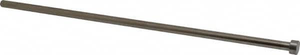 Gibraltar - 5/16" Pin Diam, 1/2" Head Diam x 1/4" Head Height, 12" OAL, Straight Ejector Pin - Steel, 11-3/4" Pin Length - Exact Tooling
