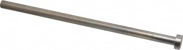 Gibraltar - 3/8" Pin Diam, 5/8" Head Diam x 1/4" Head Height, 8" OAL, Straight Ejector Pin - Steel, 7-3/4" Pin Length - Exact Tooling