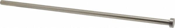 Gibraltar - 13/32" Pin Diam, 11/16" Head Diam x 1/4" Head Height, 14" OAL, Straight Ejector Pin - Steel, 13-3/4" Pin Length - Exact Tooling