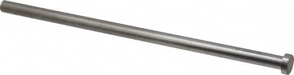 Gibraltar - 1/2" Pin Diam, 3/4" Head Diam x 1/4" Head Height, 12" OAL, Straight Ejector Pin - Steel, 11-3/4" Pin Length - Exact Tooling