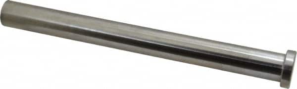 Gibraltar - 3/4" Pin Diam, 1" Head Diam x 1/4" Head Height, 8" OAL, Straight Ejector Pin - Steel, 7-3/4" Pin Length - Exact Tooling