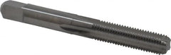 Made in USA - 5/16-24 UNF 3B 4 Flute Bright Finish Solid Carbide Straight Flute Standard Hand Tap - Bottoming, Right Hand Thread, 2-23/32" OAL, 1-1/8" Thread Length, H3 Limit, Oversize - Exact Tooling
