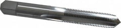 Made in USA - 3/8-24 UNF 3B 4 Flute Bright Finish Solid Carbide Straight Flute Standard Hand Tap - Plug, Right Hand Thread, 2-15/16" OAL, 1-1/4" Thread Length, H3 Limit, Oversize - Exact Tooling