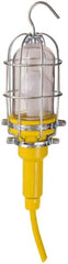 Woodhead Electrical - 120 VAC, 100 Watt, Electric, Incandescent Portable Handheld Work Light - 50' Cord, 1 Head, 1,000 Lumens, Zinc-Plated Steel, 120.65mm Wide x 457.2mm High - Exact Tooling