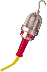 Woodhead Electrical - 120 VAC, 100 Watt, Electric, Incandescent Portable Handheld Work Light - 25' Cord, 1 Head, 1,000 Lumens, Aluminum, 16-1/2" Long x 127mm Wide x 419.1mm High - Exact Tooling