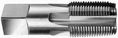 OSG - 1-1/2 - 11-1/2 NPT Thread, 7 Flute Standard Pipe Tap - 4-1/4" OAL, 1-3/4" Thread Length, 1-1/2" Shank Diam, Oxide Finish, High Speed Steel - Exact Tooling