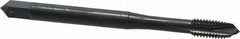 OSG - M5x0.80 Metric Coarse, 3 Flute, Oxide Finish, Vanadium High Speed Steel Spiral Point Tap - Plug Chamfer, Right Hand Thread, 2-3/8" OAL, 7/8" Thread Length, 0.194" Shank Diam, 6H Class of Fit - Exact Tooling