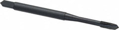 OSG - M3x0.50 Metric Coarse, 3 Flute, Oxide Finish, Powdered Metal Spiral Point Tap - Plug Chamfer, Right Hand Thread, 1-15/16" OAL, 5/8" Thread Length, 0.141" Shank Diam, 6H Class of Fit, Series 344 - Exact Tooling