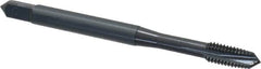 OSG - M5x0.80 Metric Coarse, 3 Flute, Oxide Finish, Powdered Metal Spiral Point Tap - Plug Chamfer, Right Hand Thread, 2-3/8" OAL, 7/8" Thread Length, 0.194" Shank Diam, 6H Class of Fit, Series 344 - Exact Tooling