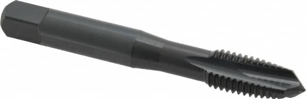 OSG - M10x1.50 Metric Coarse, 3 Flute, Oxide Finish, Powdered Metal Spiral Point Tap - Plug Chamfer, Right Hand Thread, 2-15/16" OAL, 1-1/4" Thread Length, 0.381" Shank Diam, 6H Class of Fit, Series 344 - Exact Tooling