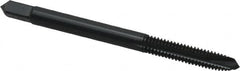 OSG - #8-32 UNC, 3 Flute, Oxide Finish, Powdered Metal Spiral Point Tap - Plug Chamfer, Right Hand Thread, 2-1/8" OAL, 3/4" Thread Length, 0.168" Shank Diam, Series 312NI - Exact Tooling