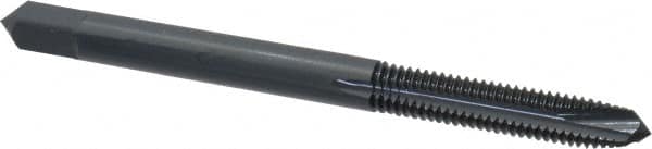 OSG - #10-32 UNF, 3 Flute, Oxide Finish, Powdered Metal Spiral Point Tap - Plug Chamfer, Right Hand Thread, 2-3/8" OAL, 7/8" Thread Length, 0.194" Shank Diam, 2B Class of Fit, Series 312NI - Exact Tooling