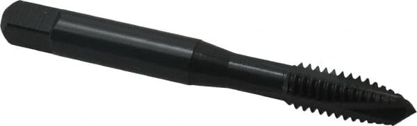 OSG - 5/16-18 UNC, 3 Flute, Oxide Finish, Powdered Metal Spiral Point Tap - Plug Chamfer, Right Hand Thread, 2-23/32" OAL, 1-1/8" Thread Length, 0.318" Shank Diam, 2B Class of Fit, Series 312NI - Exact Tooling